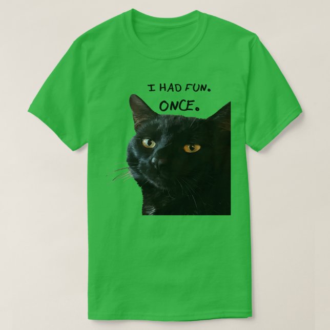 Ich hatte mal Spaß mit einer sonderbaren schwarzen T-Shirt (Design vorne)