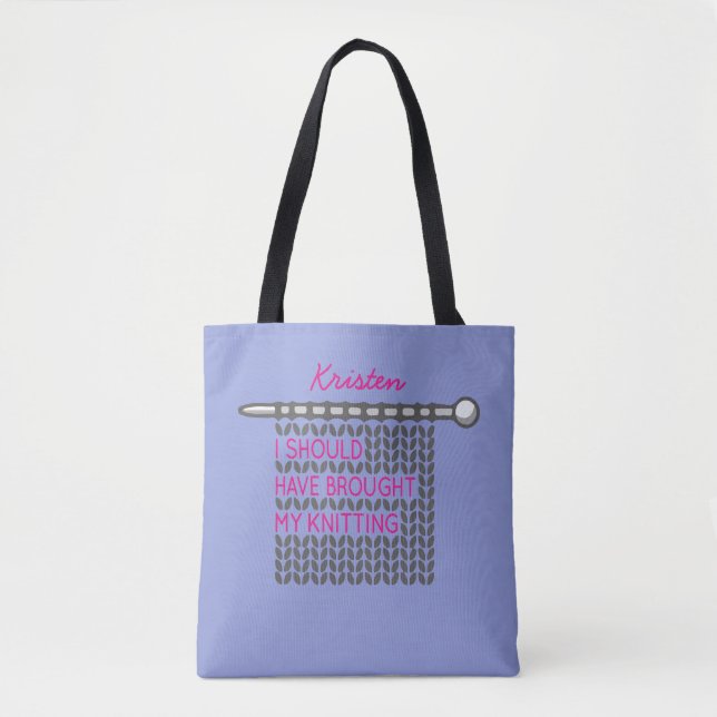 Ich hätte mir das Knittern machen sollen - grau Tasche (Vorderseite)