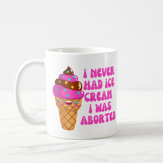 Ich hatte nie Eis, das ich abgesetzt wurde Kaffeetasse (Links)