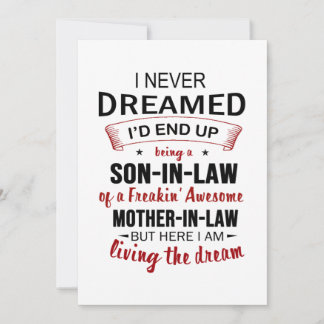 Ich hätte nie geträumt, dass ich ein Sohn im Schwi Save The Date