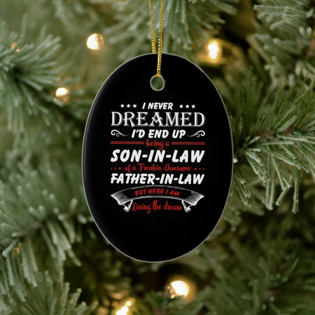 Ich hätte nie geträumt, ein Sohn zu sein - im Rech Keramik Ornament (Baum)