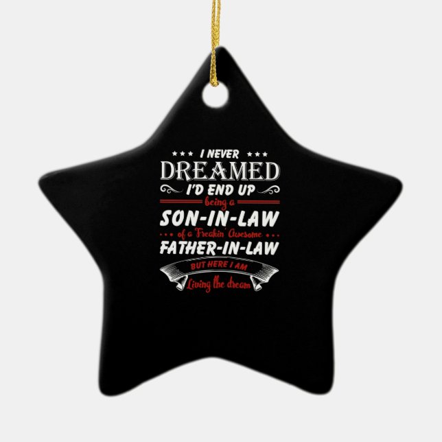 Ich hätte nie geträumt, ein Sohn zu sein - im Rech Keramik Ornament (Vorne)