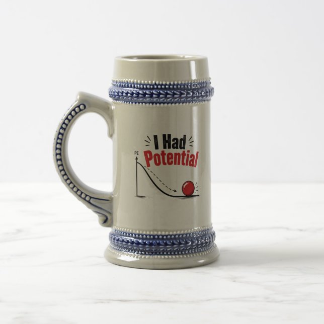 Ich hatte potenziellen Physik-Humor Bierglas (Links)