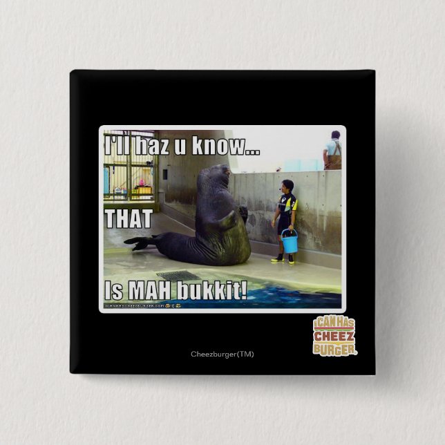 Ich haz u weiß button (Vorderseite)