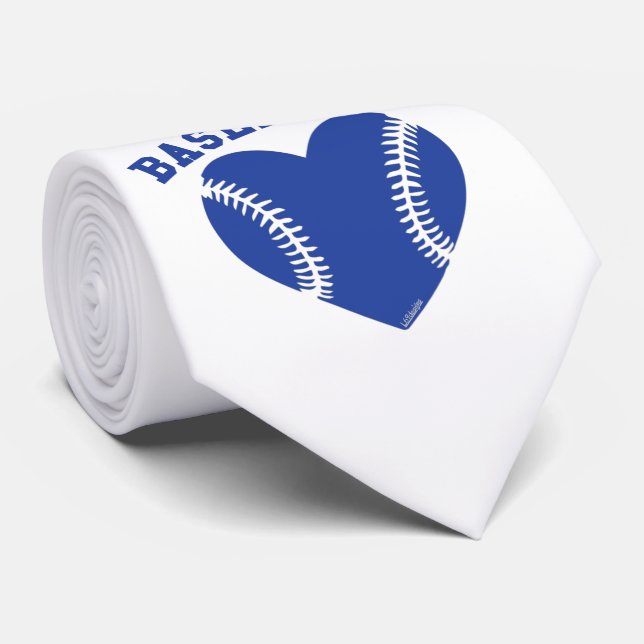 ICH HEART BASEBALL KRAWATTE (Gerollt)
