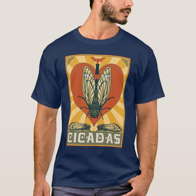 Ich heart Cicadas T-Shirt (Vorderseite)