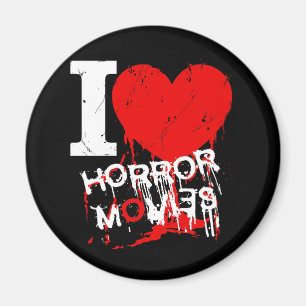 ICH HEART HORROR MOVIES MAGNET