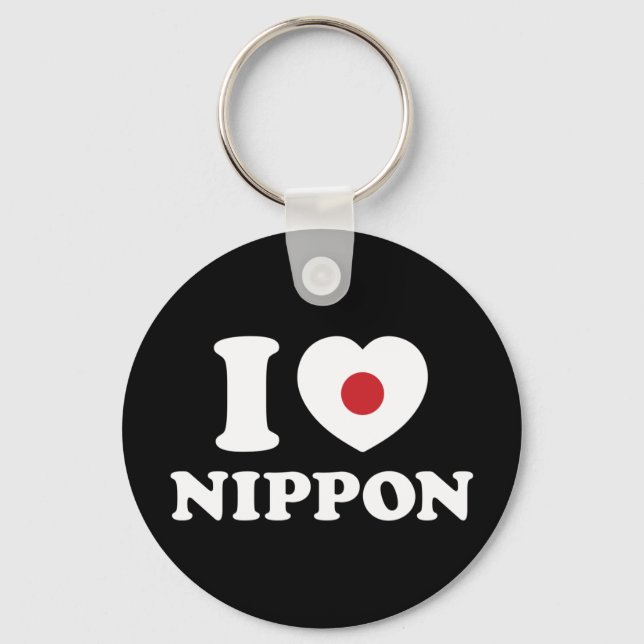 ICH HEART [LIEBE] NIPPON SCHLÜSSELANHÄNGER (Vorderseite)