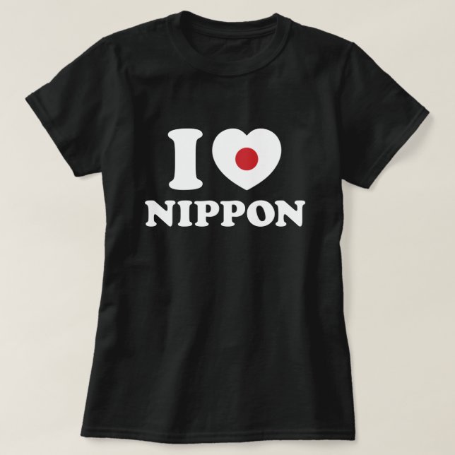 ICH HEART [LIEBE] NIPPON T - Shirt (Design vorne)