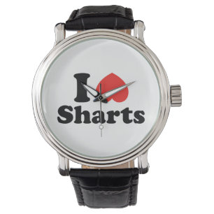 Ich heart Sharts Armbanduhr