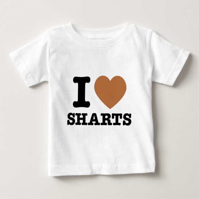 Ich heart Sharts Baby T-shirt (Vorderseite)