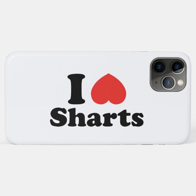 Ich heart Sharts Case-Mate iPhone Hülle (Rückseite (Horizontal))
