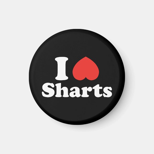Ich heart Sharts Magnet (Vorne)
