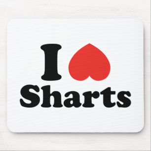Ich heart Sharts Mousepad