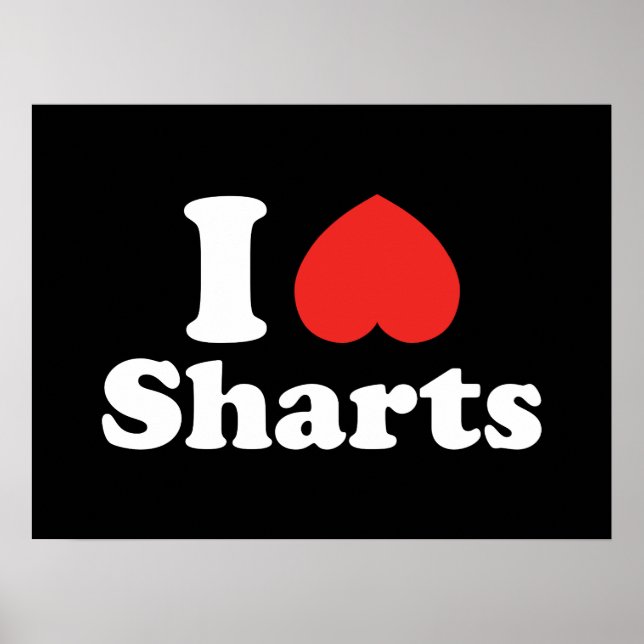 Ich heart Sharts Poster (Vorne)