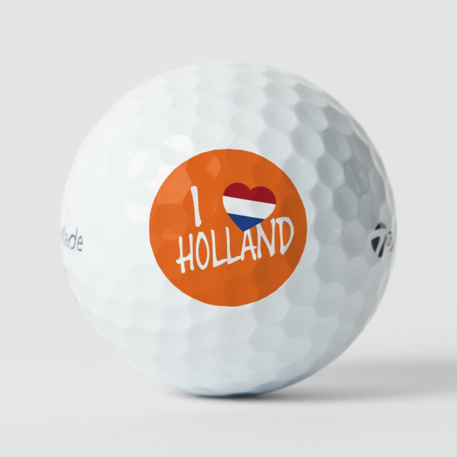 Ich heartflag Holland, auf oder tmtp5 gbcnt Golfball (Vorderseite)