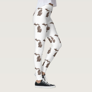 Ich hebe die Großen Seen - Petoskey Stein Leggings