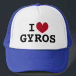 Ich hebe Gyros Griechischer LKW-Liebhaber Truckerkappe<br><div class="desc">Ich hebe Gyros Griechischer LKW-Liebhaber Hut. Coole Kappe für die Liebe der griechischen Küche. Erhältlich in Blau und anderen Farben. Ideal für Koch,  Koch,  Freunde,  Familie etc.</div>