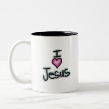 Ich hebe Jesus I Liebe Jesus mit rosa Herz