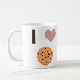 Ich hebe Oatfood-Kekse Kaffeetasse