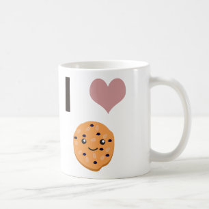 Ich hebe Oatfood-Kekse Kaffeetasse