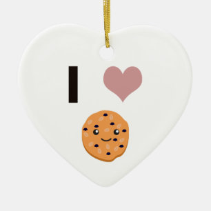 Ich hebe Oatfood-Kekse Keramikornament