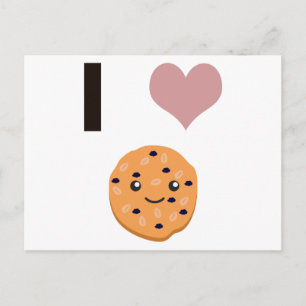 Ich hebe Oatfood-Kekse Postkarte