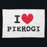 Ich hebe pierogi lustige Küchenhandtuch Geschirrtuch<br><div class="desc">Ich hebe pierogi lustige Küchenhandtuch. Individualisierbare Vorlage für die Liebe Eine tolle Geschenkidee für polnische Freunde, Familie, Koch, Koch, Mama, Papa etc.</div>