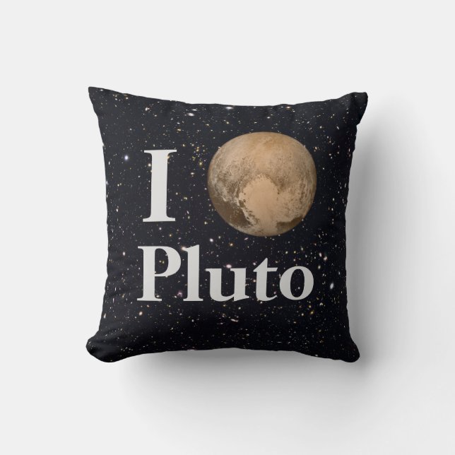 Ich hebe Pluto Starry Sky Kissen (Vorderseite)