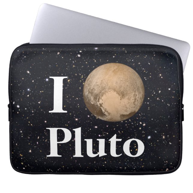 Ich hebe Pluto Starry Sky Laptopschutzhülle (Vorderseite)