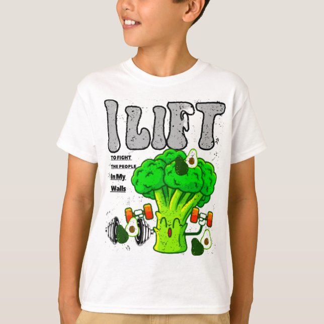 Ich hebe, um die Leute in meinem T - Shirt zu bekä (Vorderseite)