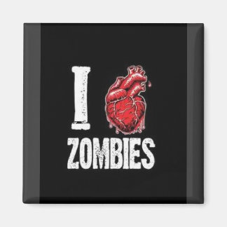 Ich hebe Zombies Magnet
