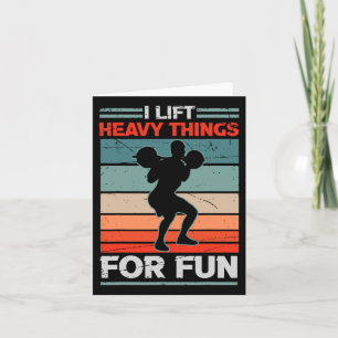Ich heftige Dinge für Spaß Bodybuilding Gewicht Karte