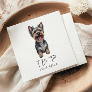 Ich heirate auch! Yorkshire Terrier Yorkie Hundeho Serviette