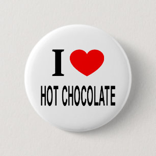 Ich ❤️ HEIßE SCHOKOLADE ICH LIEBE HEIßE SCHOKOLADE Button