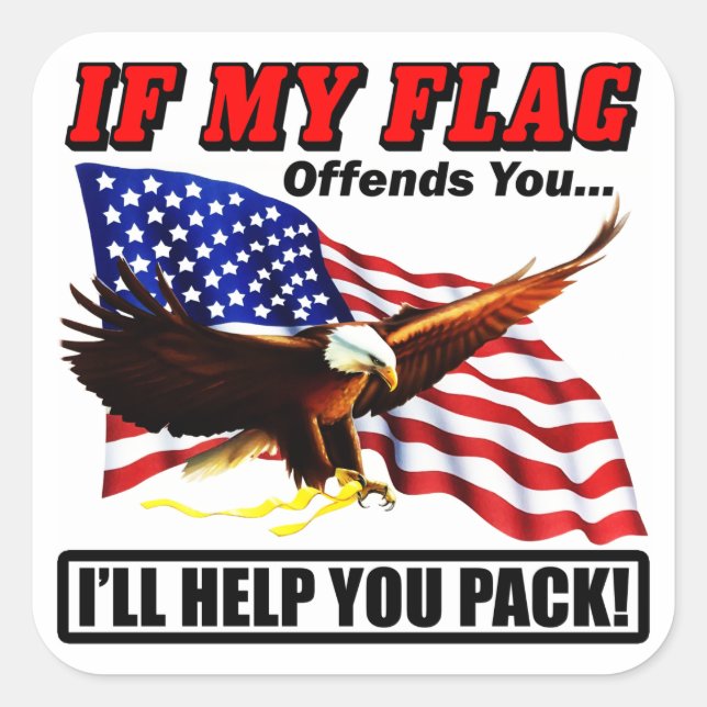 Ich helfe dir beim Pack! Quadratischer Aufkleber (Vorderseite)