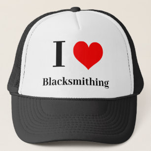 Ich Herz Blacksmithing Truckerkappe