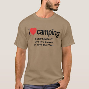 Ich Herz Camping Camp Liebe T-Shirt