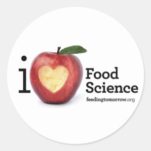 "Ich Herz-Ernährungswissenschafts-" Aufkleber