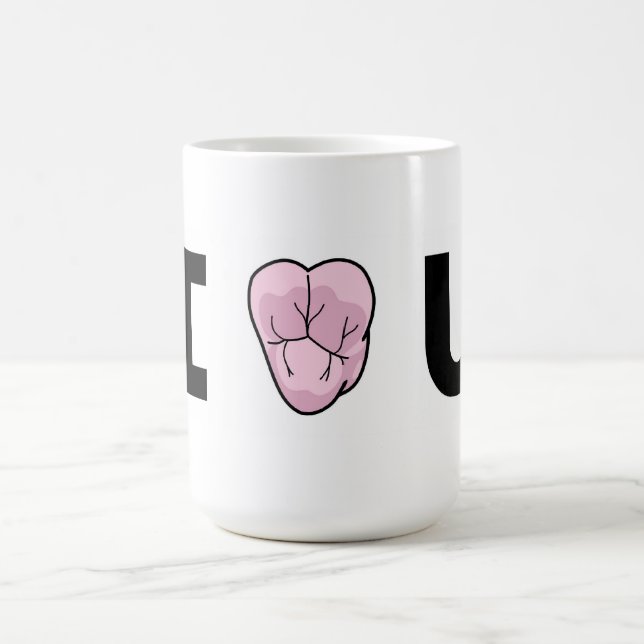 "Ich [Herz-Geformt-Molar} u-" Tasse (Mittel)