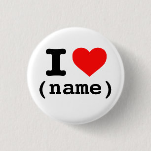 "ICH HERZ" (kundengerechter Name) Button