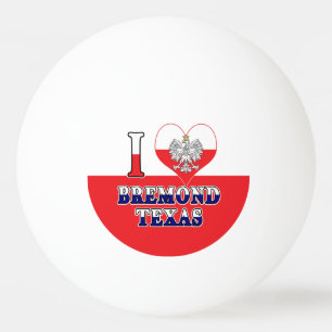 Ich Herz Liebe Bremond Texas Tischtennisball
