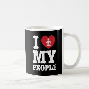 Ich Herz (Liebe) Erawan My Lao People Kaffeetasse