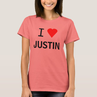 Ich Herz (Liebe) Justin or ? T SHIRT
