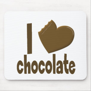 Ich Herz Liebe Schokolade Mousepad
