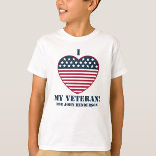 "Ich (Herz) mein Veteran!" Personalisierbar T-Shirt