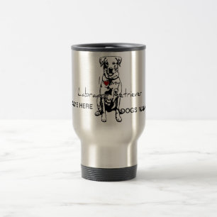 Ich "Herz" meine Labrador Retriever Worte mit Graf Reisebecher