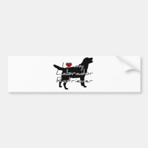Ich "Herz" meine Labrador Retriever Wörter mit Gr Autoaufkleber
