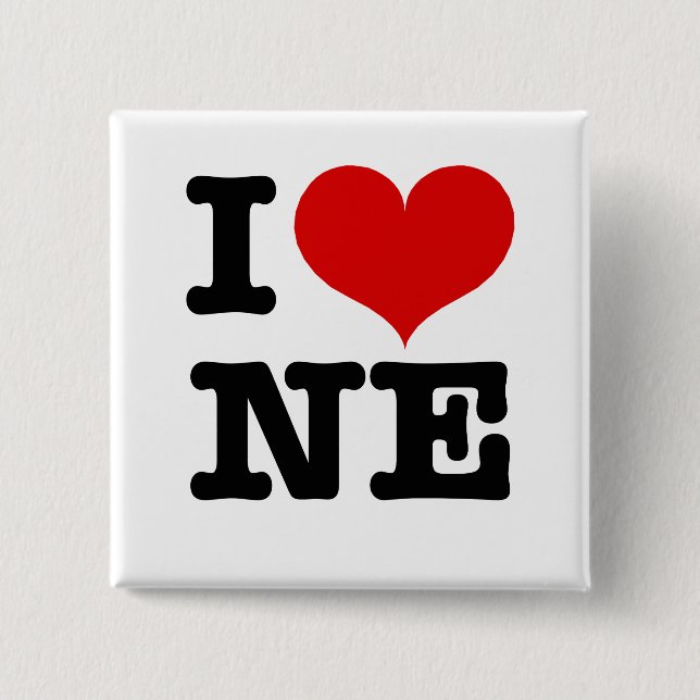 Ich Herz Nordost Minneapolis! Button (Vorderseite)