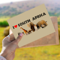 Ich Herz South Africa Wildlife Collage